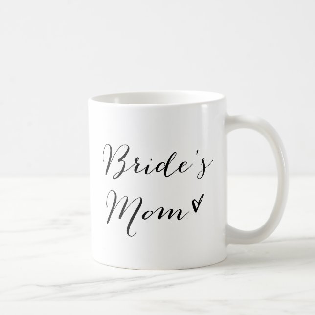 Brautmutter | Moderner Kalligrafie-Becher Kaffeetasse (Rechts)