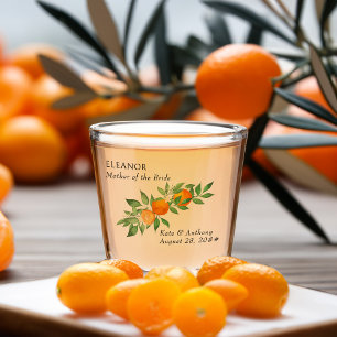 Brautmutter Orange Blossom Citrus Hochzeit Schnapsglas
