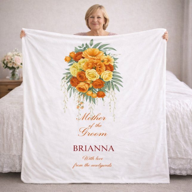 Brautmutter Wildblumen Hochzeitsgeschenk  Fleecedecke (Von Creator hochgeladen)