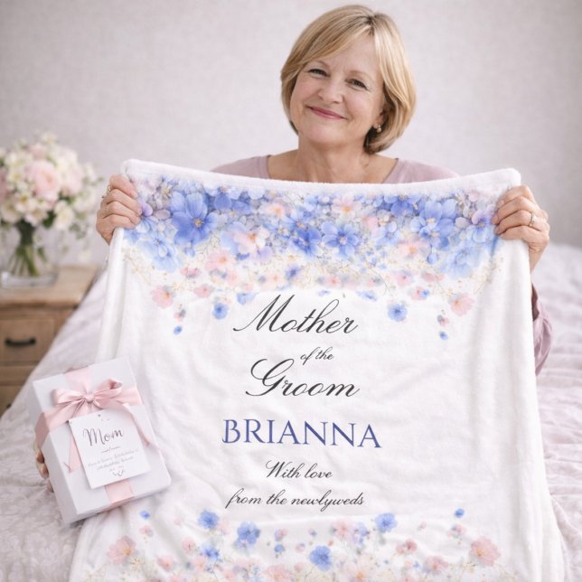 Brautmutter Wildblumen Hochzeitsgeschenk  Fleecedecke (Von Creator hochgeladen)