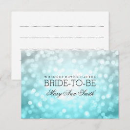 Brautparty Advice Beach Ombre Glitzer Lights Einladung