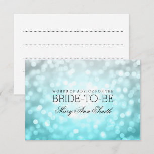 Brautparty Advice Beach Ombre Glitzer Lights Einladung