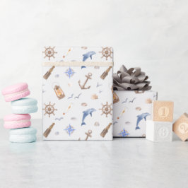 Brautparty an der blauen Küste Geschenkpapier