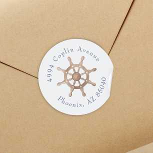 Brautparty an der blauen Küste Runder Aufkleber