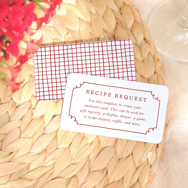 Brautparty aus handgezogenen Rahmen Begleitkarte (Card Front & Back Mock-up)