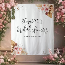Brautparty-Backdrops | Watercolor Boho Glitter Wandteppich