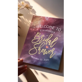 Brautparty Begrüßungsgalaxie Nebula Sternbilder Poster