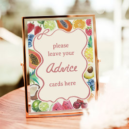 Brautparty-Beratung für frische Produkte Poster