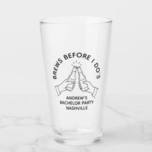 Brautparty-Bier-Pint-Glas 'Bier vor dem Ja-Wort' Glas