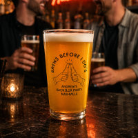Brautparty-Bier-Pint-Glas 'Bier vor dem Ja-Wort'