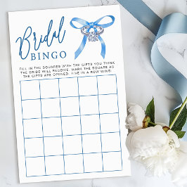 Brautparty Bingo Game - Etwas Blue Ring