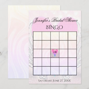 Brautparty Bingo Game Template Einladung