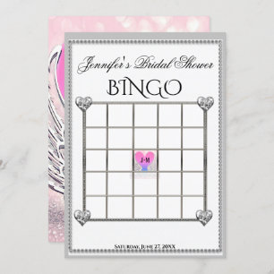 Brautparty Bingo Game Template Einladung