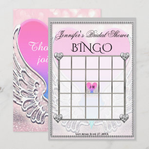 Brautparty Bingo Game Template Einladung