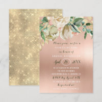 Brautparty Blume Brunch Minze Rose Blush Haut
