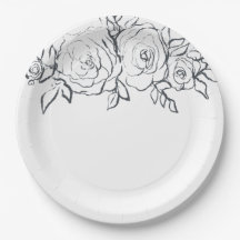 Brautparty, Blumen, Geschirr