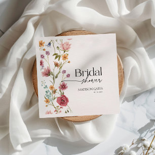 Brautparty-Blumen Serviette