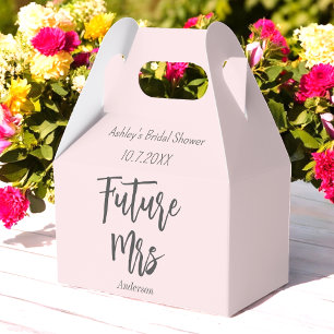 Brautparty Blush Pink Future Mrs. Favor Box Geschenkschachtel