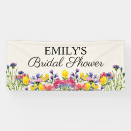 Brautparty Boho Wildblumen Banner