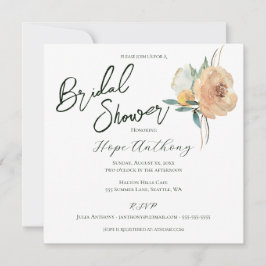Brautparty Bright Summer Blume Elegant Einladung
