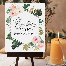 Brautparty Bubbly Bar Pop Fizz Clink Zeichen Poster