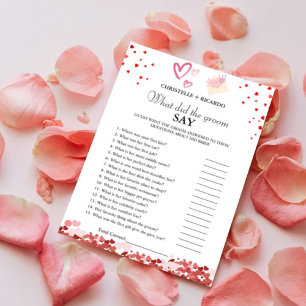 Brautparty Card für Bräune & Bräutigam Ankündigung