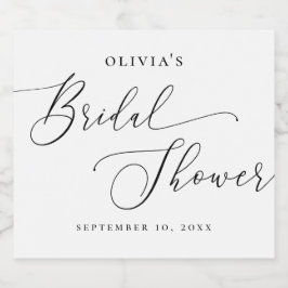 Brautparty Champagne | Elegantes Minimales Skript