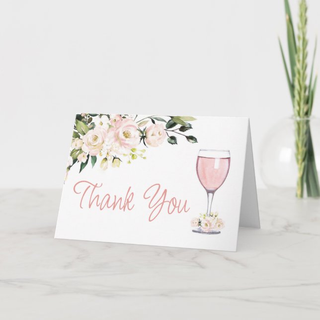 Brautparty Danke, dass die Karte eingeklappt blush (Vorderseite)