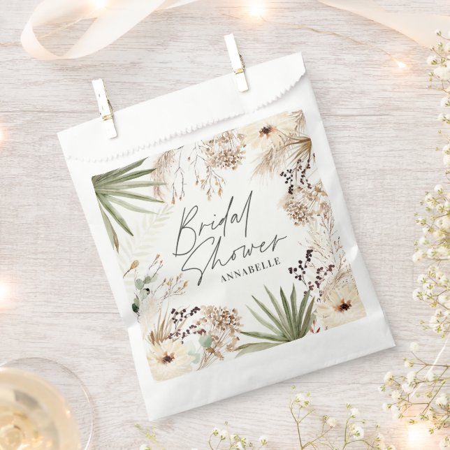 Brautparty dankt Ihnen für das moderne Pampasgras Geschenktütchen (Ausgeschnitten)