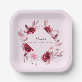 Brautparty der Herbstromantik Pappteller