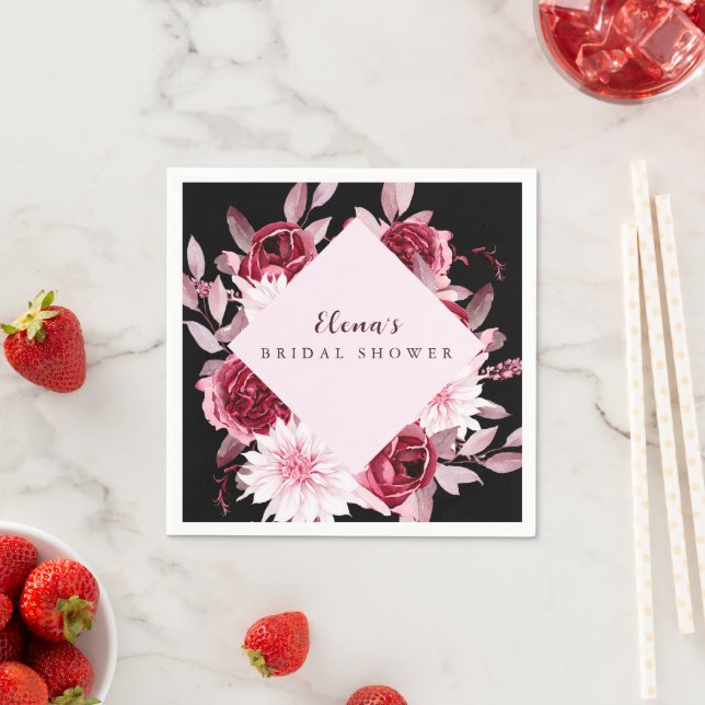 Brautparty der Herbstromantik Serviette (Beispiel)