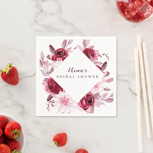 Brautparty der Herbstromantik Serviette (Beispiel)