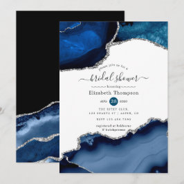 Brautparty der Marine und der Silver Agate Einladung