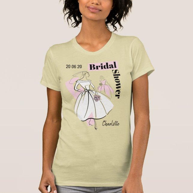 Brautparty der neutralen Fraktion der Mode-Bride T-Shirt (Vorderseite)