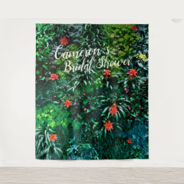 Brautparty der tropischen Blume Wandteppich