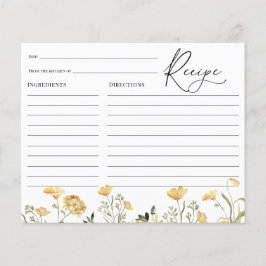 Brautparty der zarten gelben Wildblume