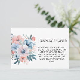 Brautparty-Display-Dusche für die Pastel-Wildblume Begleitkarte