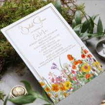 Brautparty Display Showdusche Boho Wildblumen