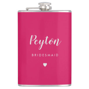 Brautparty-EDITABLE-FARBEN-Personalisiert-Flasche Flachmann