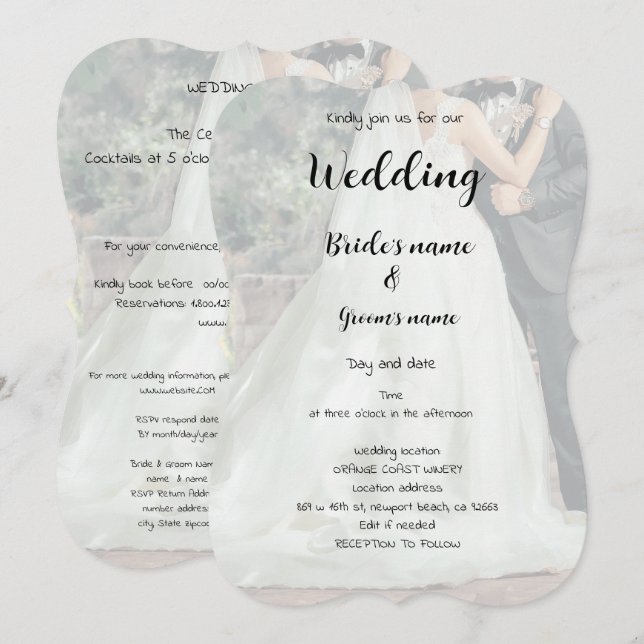 Brautparty Einladung (Vorne/Hinten)