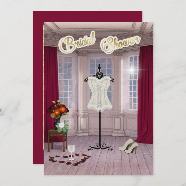 Brautparty Einladung (Vorne/Hinten)