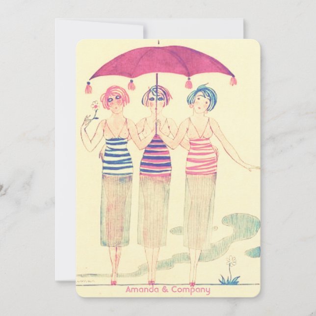 Brautparty Einladung (Vorderseite)