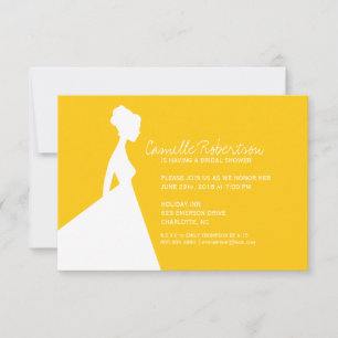 Brautparty Einladung Bride Dark Gold