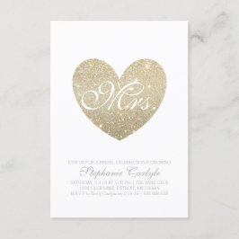 Brautparty Einladung | Heart Fab Mrs. script