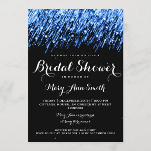 Brautparty Falling Stars "Sapphire Blue" Einladung