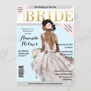 Brautparty Fashion Magazine Einladung