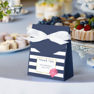Brautparty Fevor Boxes Marine Strips & Peony Geschenkschachtel