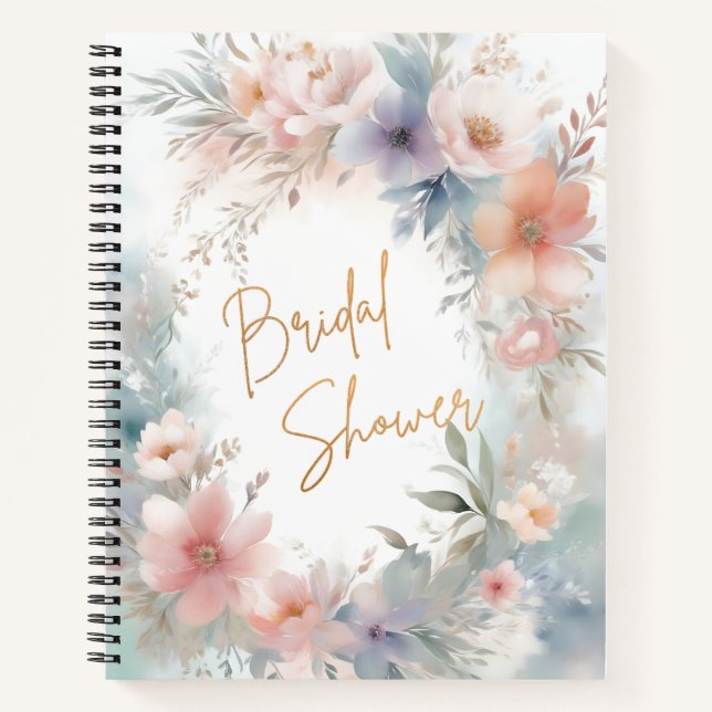 Brautparty floral notizbuch (Vorderseite)
