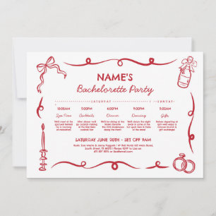 Brautparty Flügeldraht Einladung