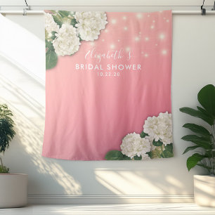 Brautparty Foto Backend Blume String Lights Wandteppich